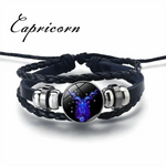 Zodiac Bracelet Adjustable Stretch Cord Personalized Sign Charm