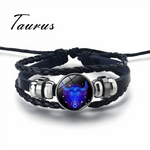 Zodiac Bracelet Adjustable Stretch Cord Personalized Sign Charm