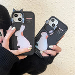 iPhone Case Cartoon Bunny Dual-Layer Full Coverage Dustproof