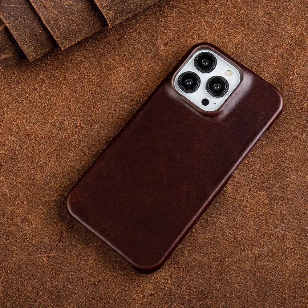 iPhone Case Genuine Cowhide Leather Slim & Protective
