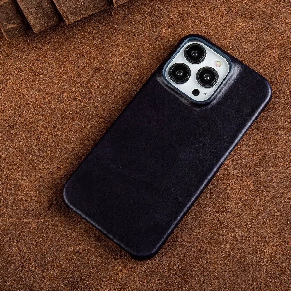 iPhone Case Genuine Cowhide Leather Slim & Protective