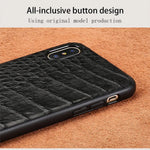 iPhone Case Genuine Crocodile Leather Impact-Resistant