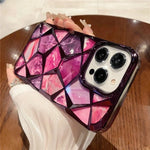iPhone Case Geometric Marble Silicone Wireless Charging Compatible
