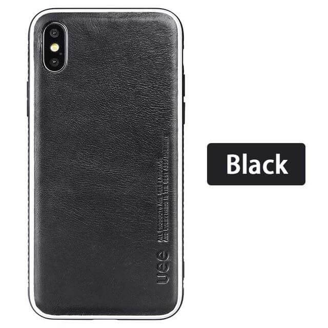 iPhone Case Leather Back Drop-Resistant Fitted Design