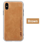 iPhone Case Leather Back Drop-Resistant Fitted Design
