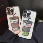 iPhone Case Liquid Glitter Full-Coverage Bumper Protection