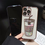 iPhone Case Liquid Glitter Full-Coverage Bumper Protection