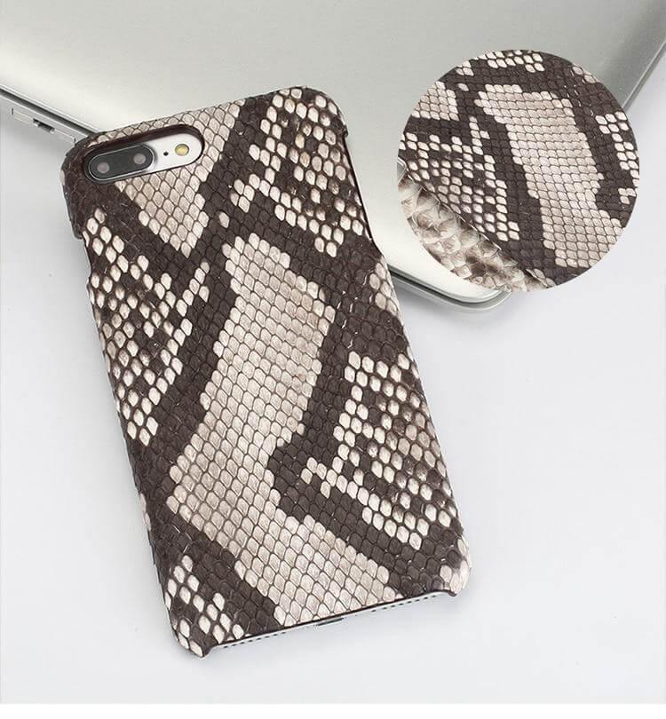 iPhone Case Natural Python Skin Textured Luxury Finish