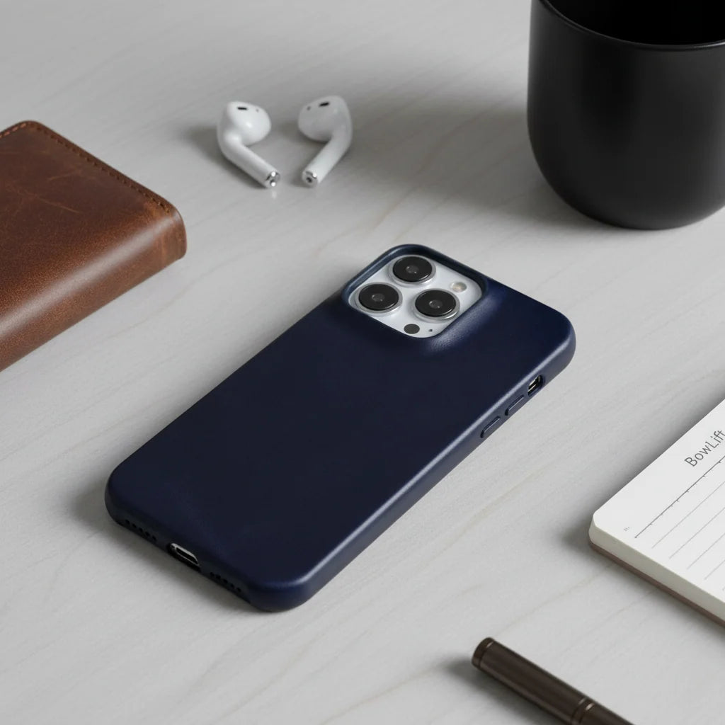 iPhone Case Oil-Waxed Leather MagSafe Compatible Shockproof