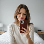 iPhone Case Oil-Waxed Leather MagSafe Compatible Shockproof