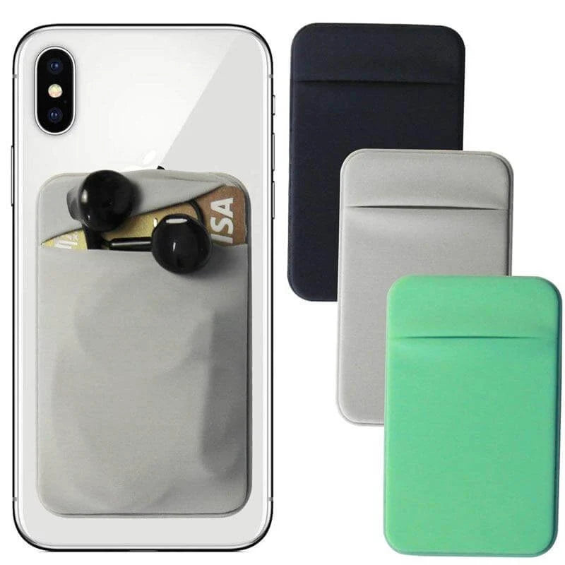 iPhone Case Silicone Built-In Card Pocket Slim Lightweight Protection