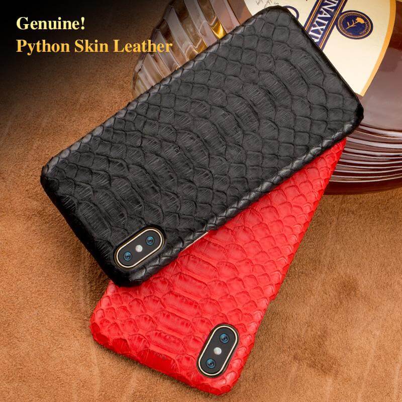 iPhone Case Textured Leather Fitted Design Camera Cutout