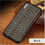 iPhone Case Textured Leather Fitted Design Camera Cutout