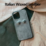 iPhone Case Waxed Leather Eye Design Scratch Protection