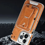 iPhone Wallet Case Leather Built-In Kickstand Card Holder