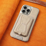 iPhone Wallet Case Leather Built-In Kickstand Card Holder