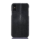 iPhone X Case Genuine Fish Skin Leather Dirt-Resistant