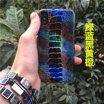iPhone X Case Genuine Ostrich Leather Dirt-Resistant Impact-Resistant