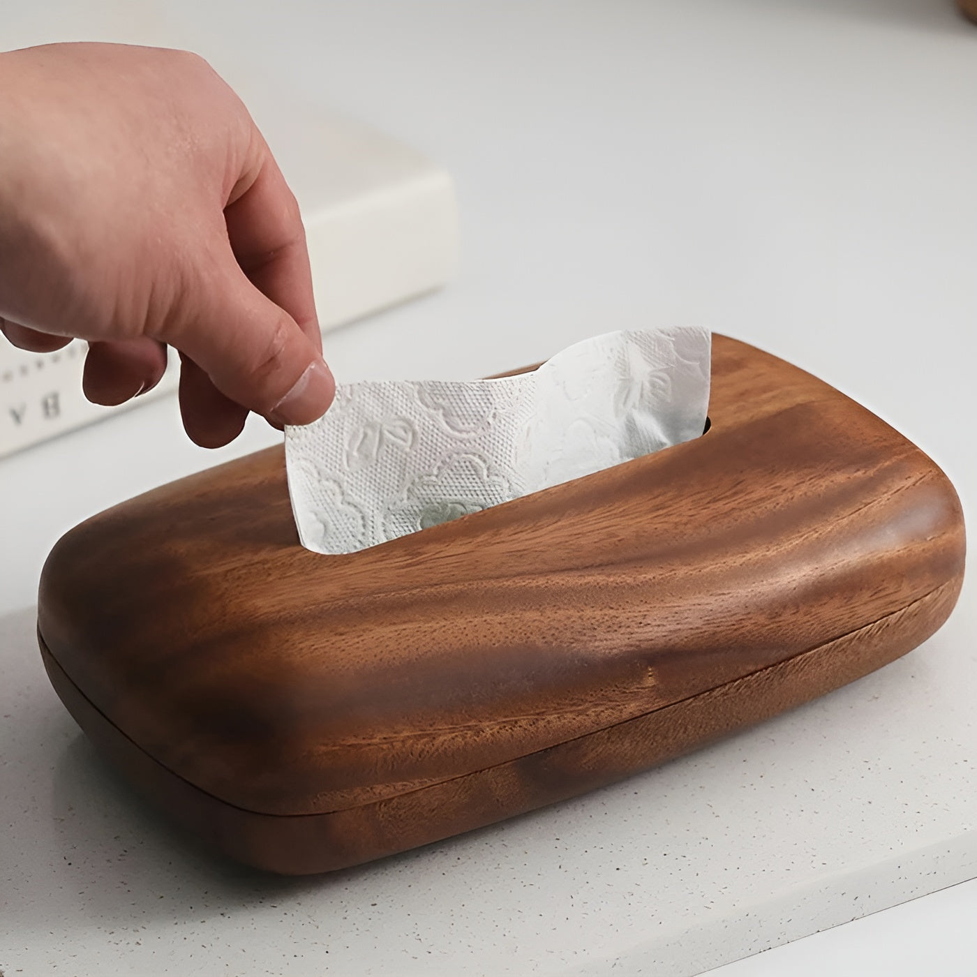 Eleganter Serviettenhalter aus Holz für stilvolle Akzente