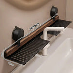 Elegant Wooden Shelf for Your Sink – Organized Without Drilling
