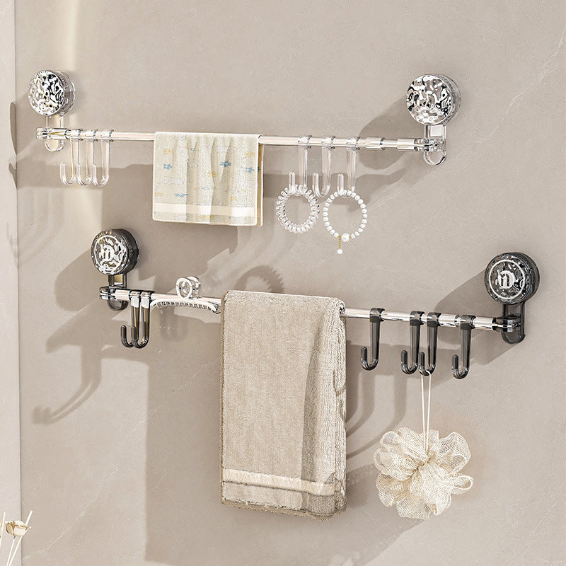 Wall Mount | Space-Saving Organization without Drilling | Expandable, Suction Cup, Hooks | OrdnungMeister