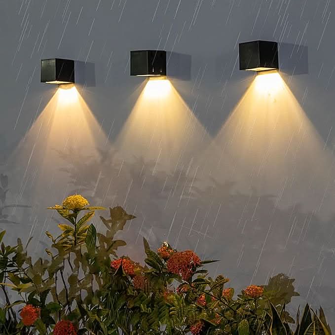 Solarbetriebene Wandleuchte | Wetterfeste LED Außenlampe | Luminara