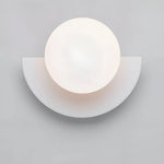 Modern Semi-Circular Wall Lamp with LED Lighting for Indoors