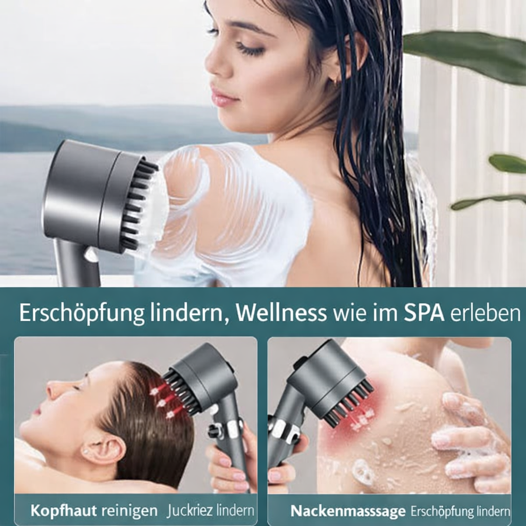 Water-saving shower filter with massage function | High-pressure shower head