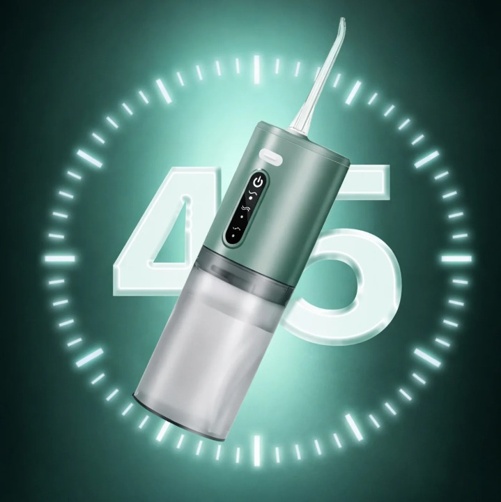 Water jet device for thorough oral hygiene | Flexibly adjustable cleaning modes | Replaceable nozzles