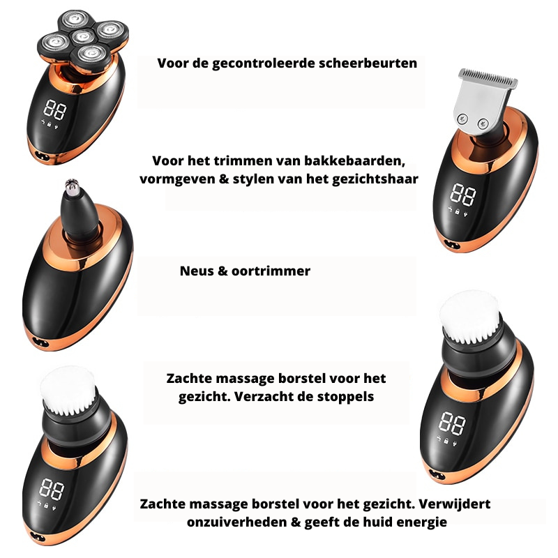 Vielseitiger, Wasserdichter Akku-Trimmer für Herren