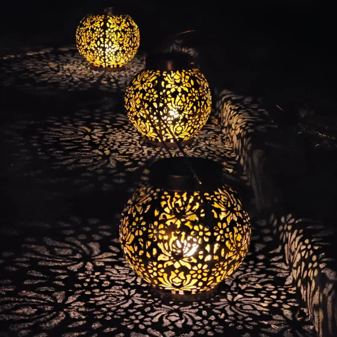 Waterproof LED Solar Garden Pendant Light - Lichterglanz