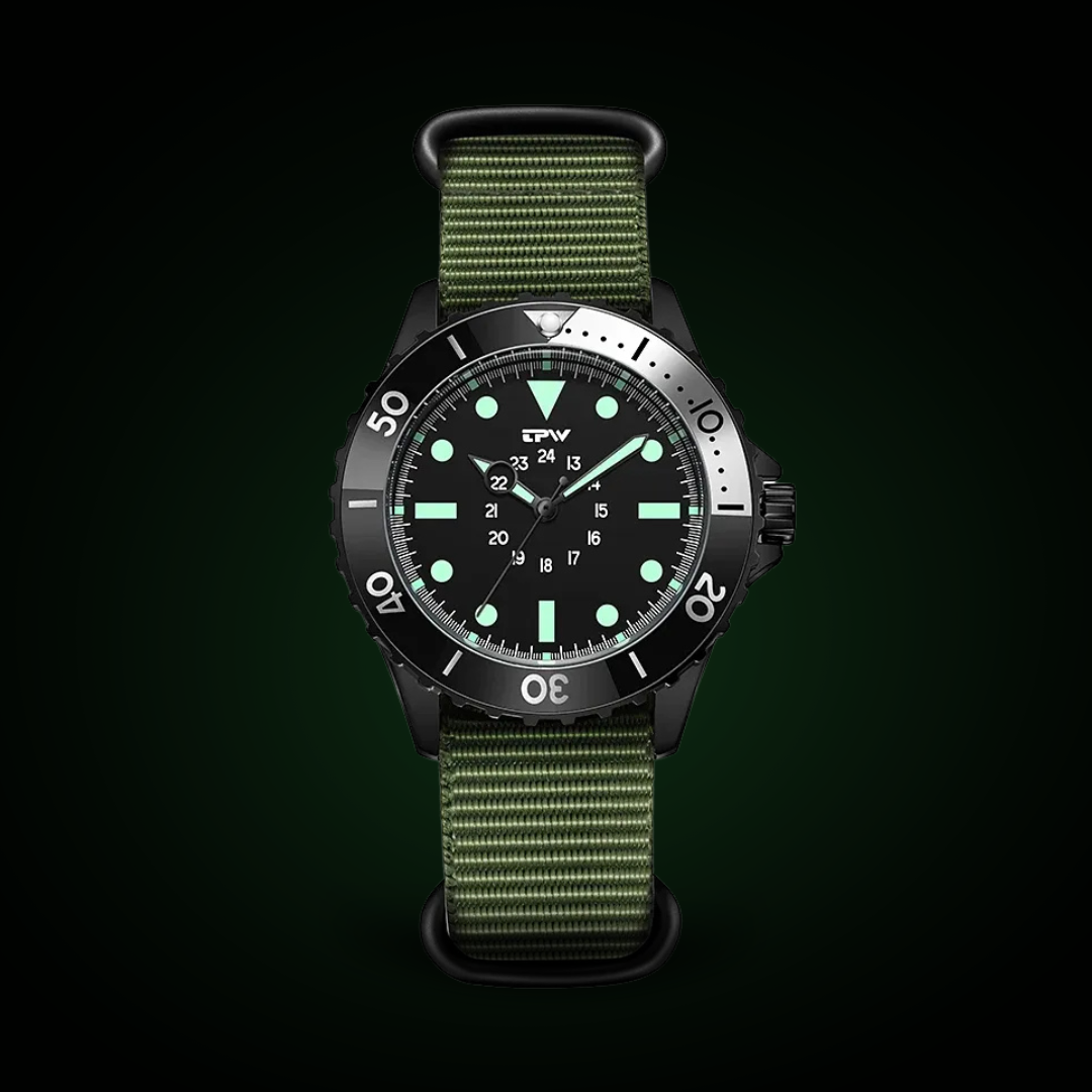 Wasserdichte taktische Armbanduhr im Taucherdesign