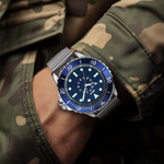 Wasserdichte taktische Armbanduhr im Taucherdesign