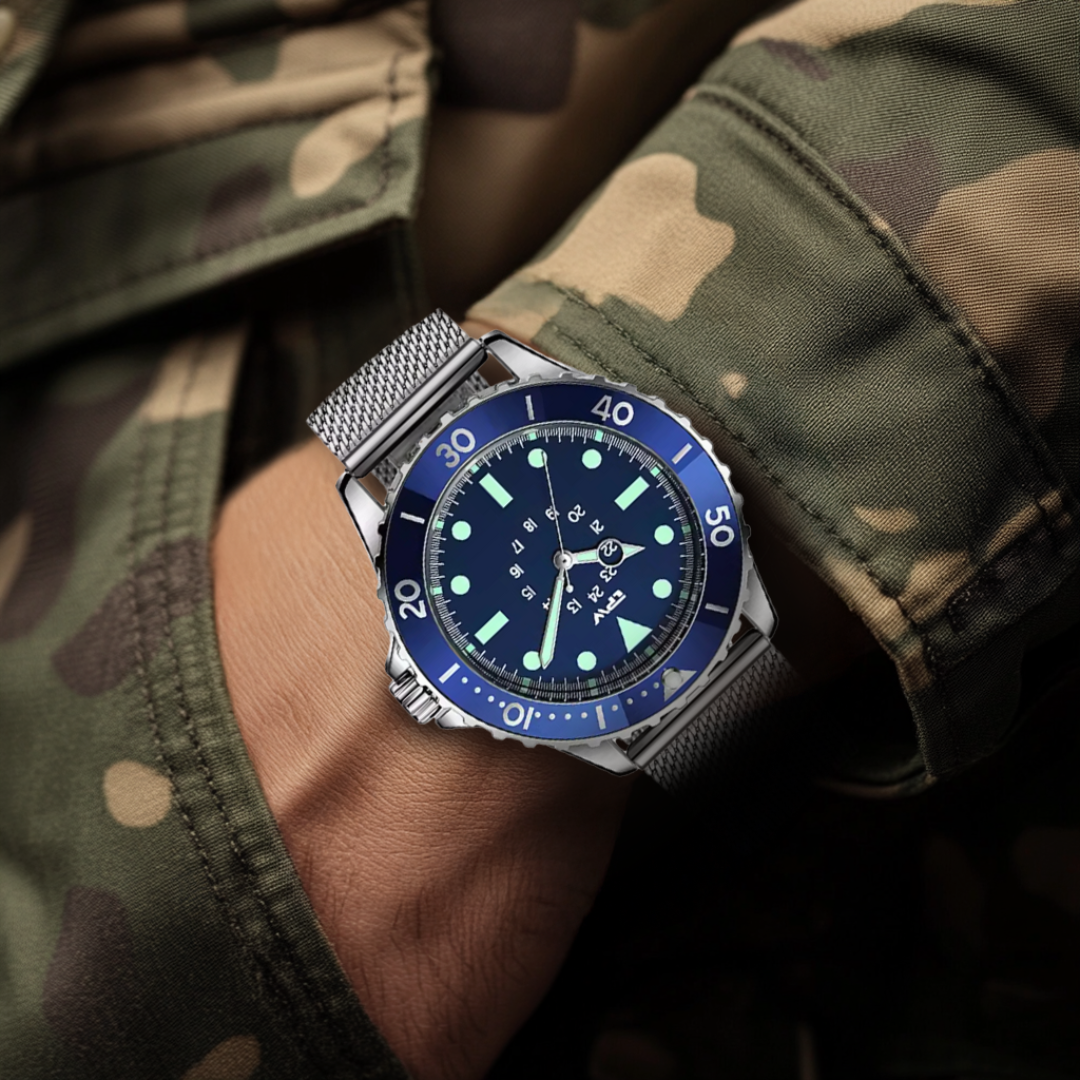 Wasserdichte taktische Armbanduhr im Taucherdesign