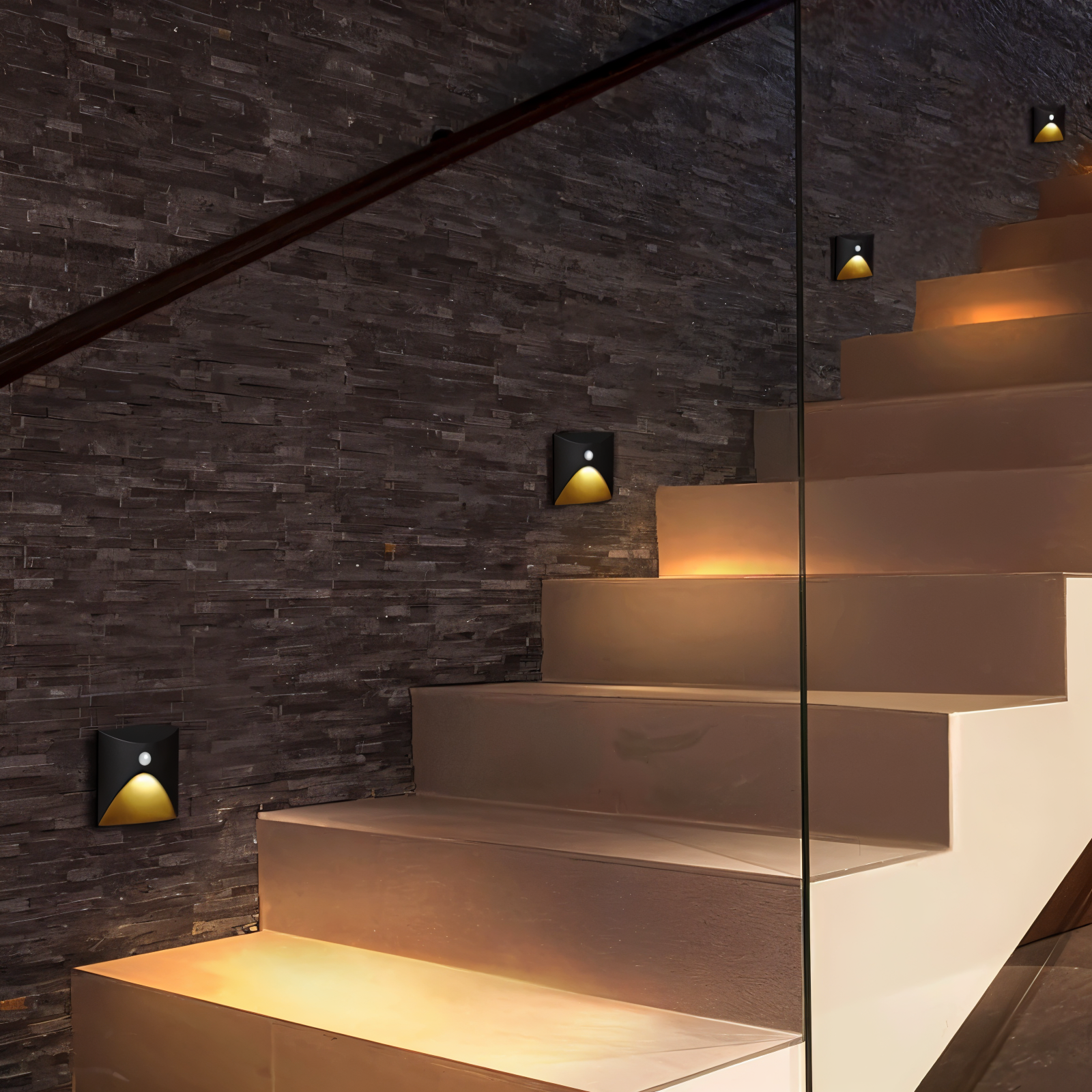 Wetterfeste Außenwandleuchte mit Bewegungsmelder – Slim LED Design