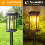 Solar-Powered Garden Light with Automatic Dusk Sensor