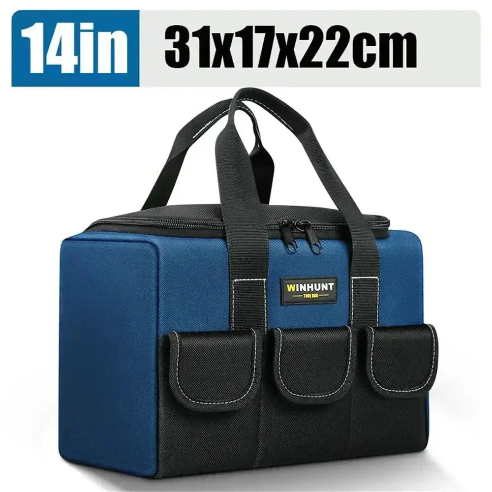 Multifunctional Tool Bag with Compartments | Water-Resistant Material | Self-Standing