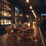 Whiskey Decanter in Sports Car Design | Elegant Glass Shape