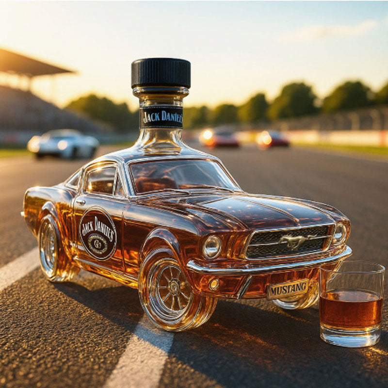 Whiskey Decanter in Sports Car Design | Elegant Glass Shape