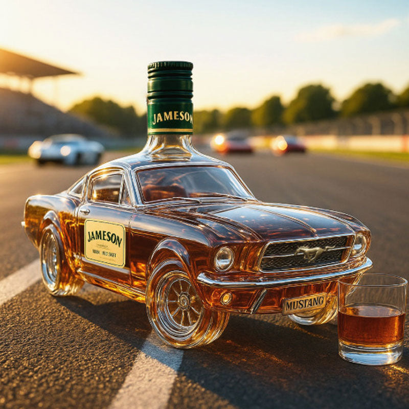 Whiskey Decanter in Sports Car Design | Elegant Glass Shape