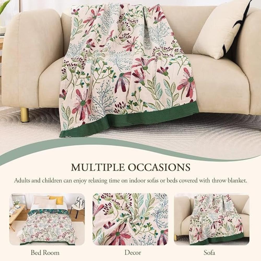 Soft Floral Blanket for Comfort and Style