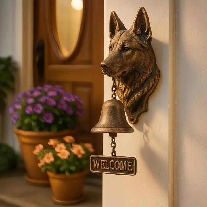 Handcrafted Cast Iron Dog Doorbell – Welcome Bell