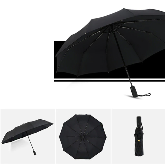 Robuster Sturm-Regenschirm mit Windschutz