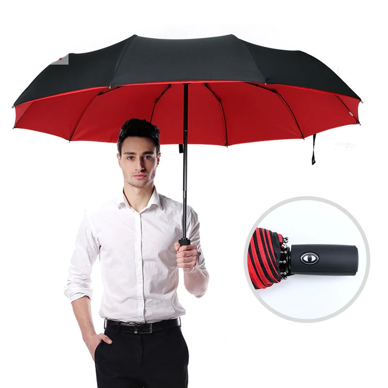 Robuster Sturm-Regenschirm mit Windschutz