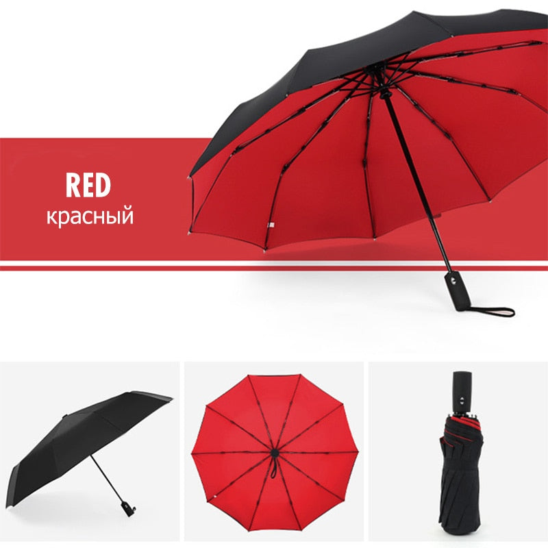 Robuster Sturm-Regenschirm mit Windschutz