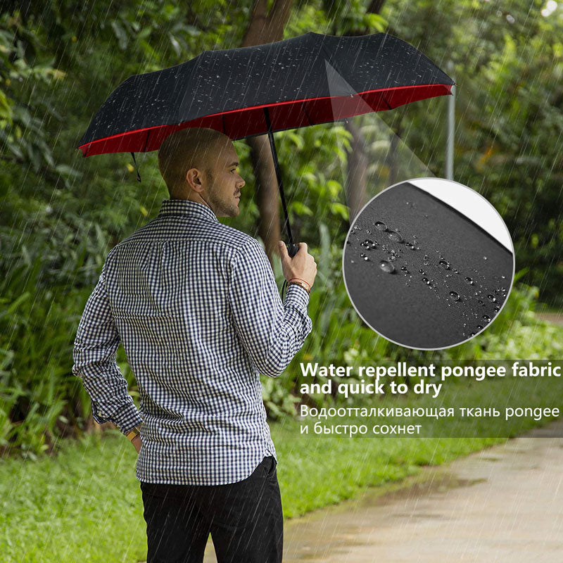 Robuster Sturm-Regenschirm mit Windschutz