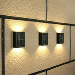 Solarbetriebene LED Außenwandleuchten – Wetterfeste Beleuchtung für Garten und Balkon mit automatischem Dämmerungssensor