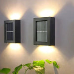 Solarbetriebene LED Außenwandleuchten – Wetterfeste Beleuchtung für Garten und Balkon mit automatischem Dämmerungssensor