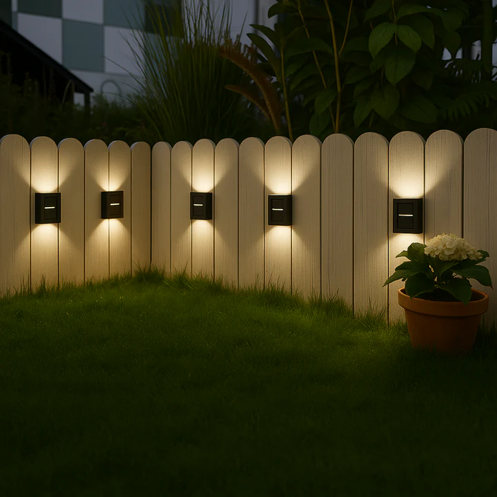 Solarbetriebene LED Außenwandleuchten – Wetterfeste Beleuchtung für Garten und Balkon mit automatischem Dämmerungssensor