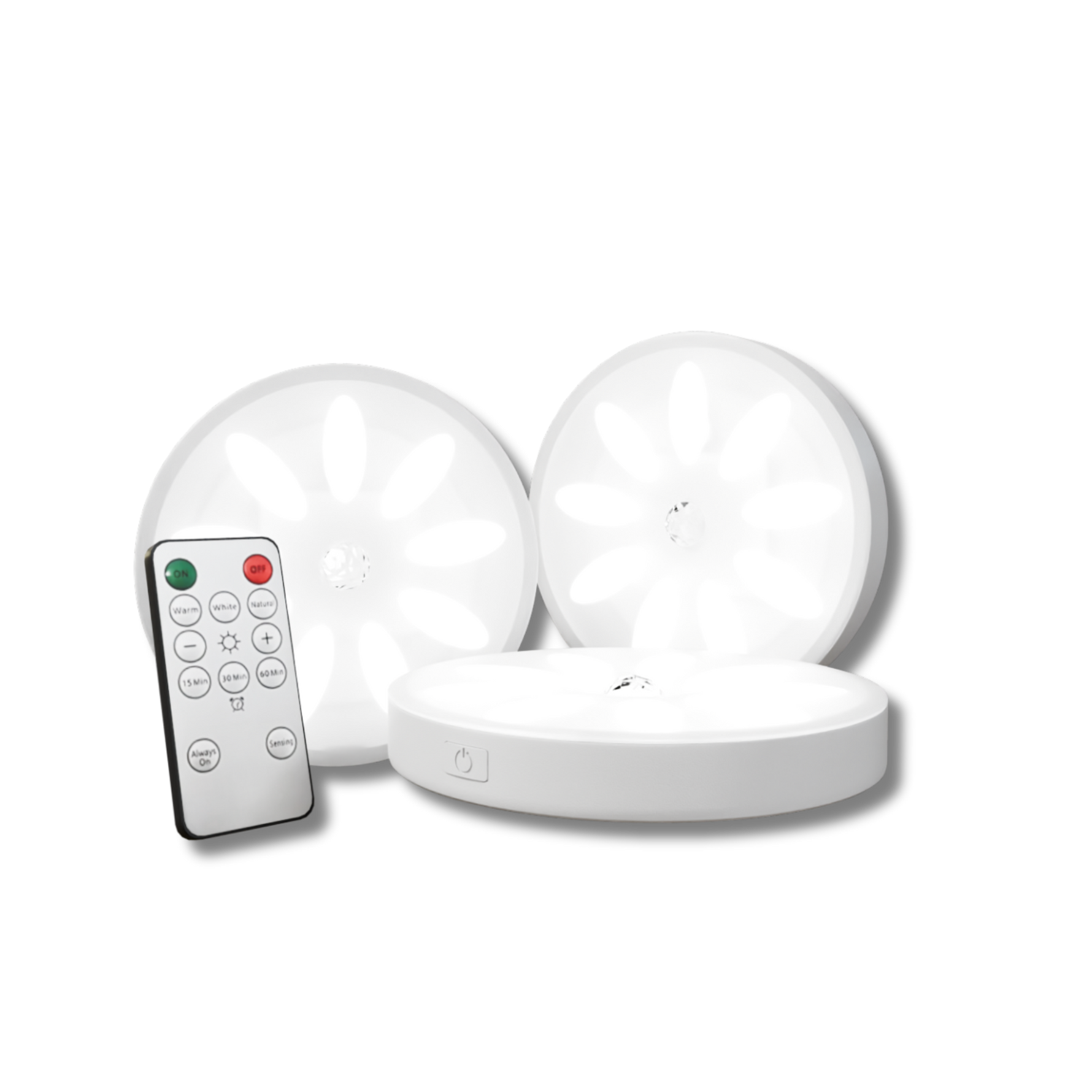 Cordless LED Motion Sensor Light - Rechargeable, Adjustable Brightness, Easy Installation for Shelves, Cabinets & Hallways